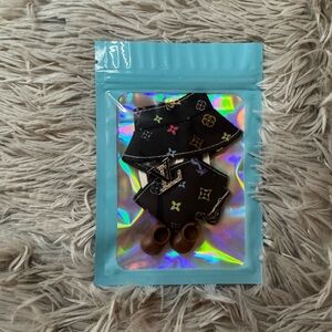 LABUBU V4 Pin for Love Outfits- Mini Colorful LV 3pc Set